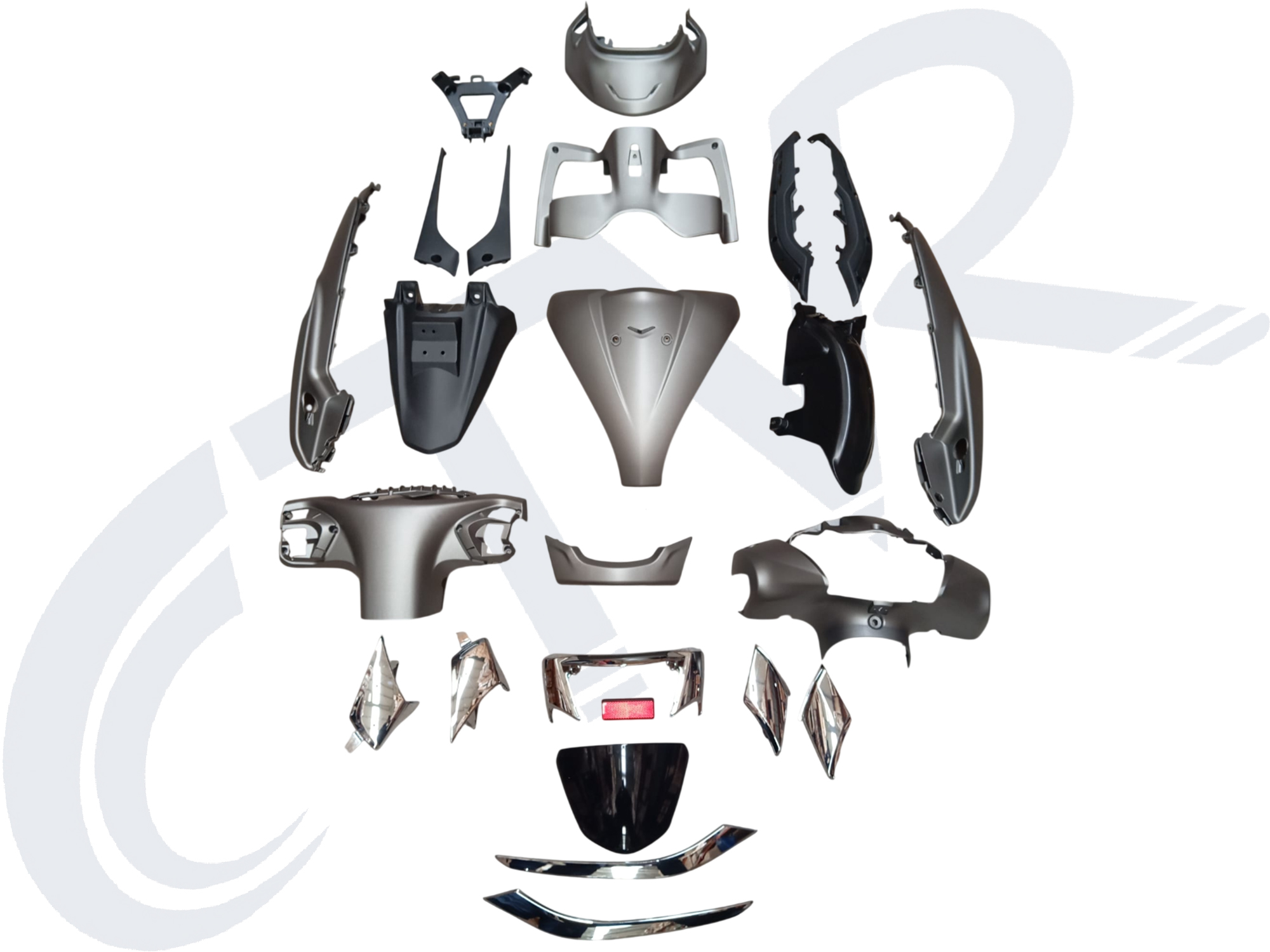 TVS JUPITER 125 CC KAPORTA SETİ PLS PAR. GRİ CTVR