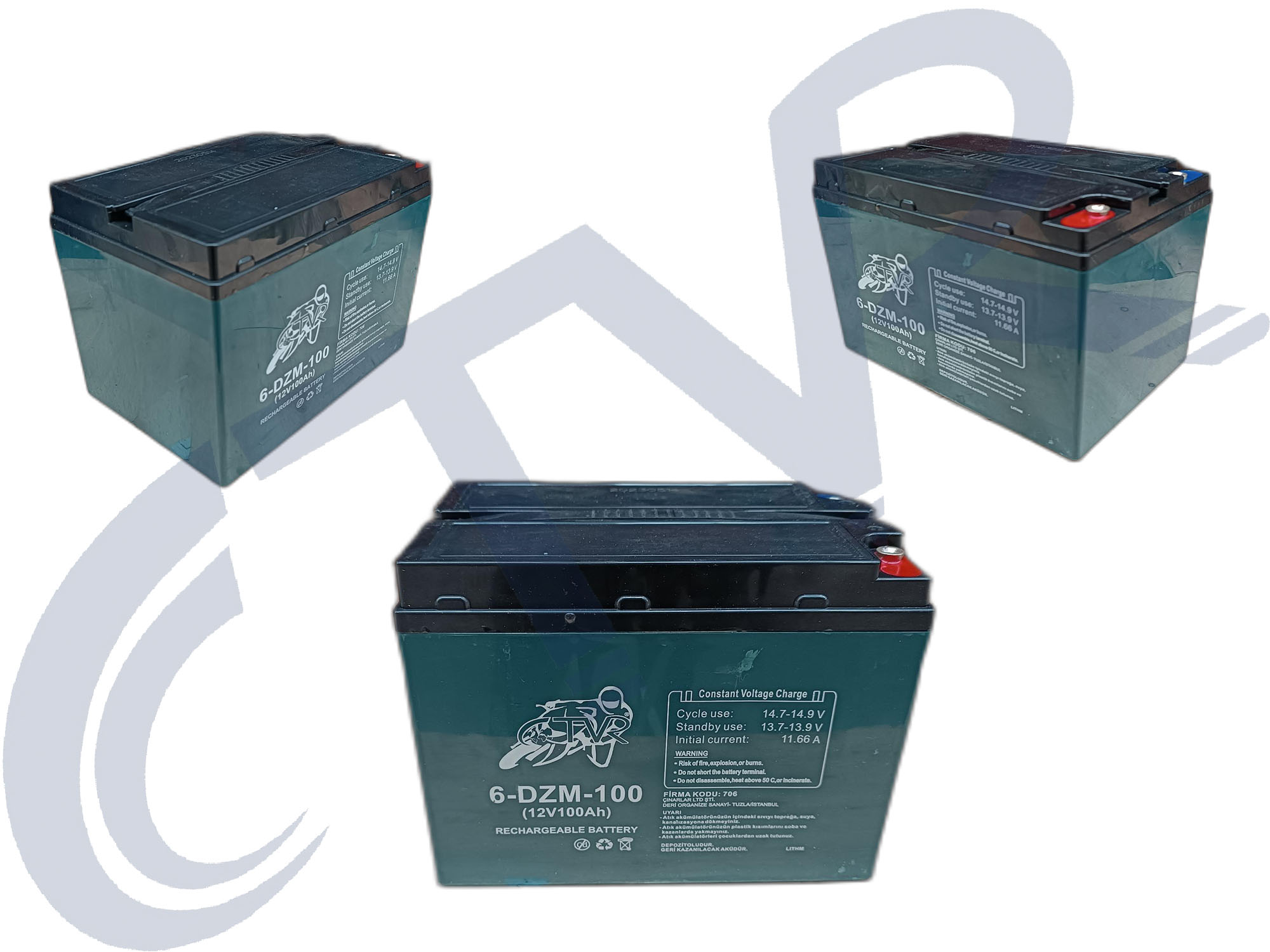 AKÜ E BİKE 6 DZM 100 12 VOLT ( 16,2 KG )  CTVR ( NET FİYAT )