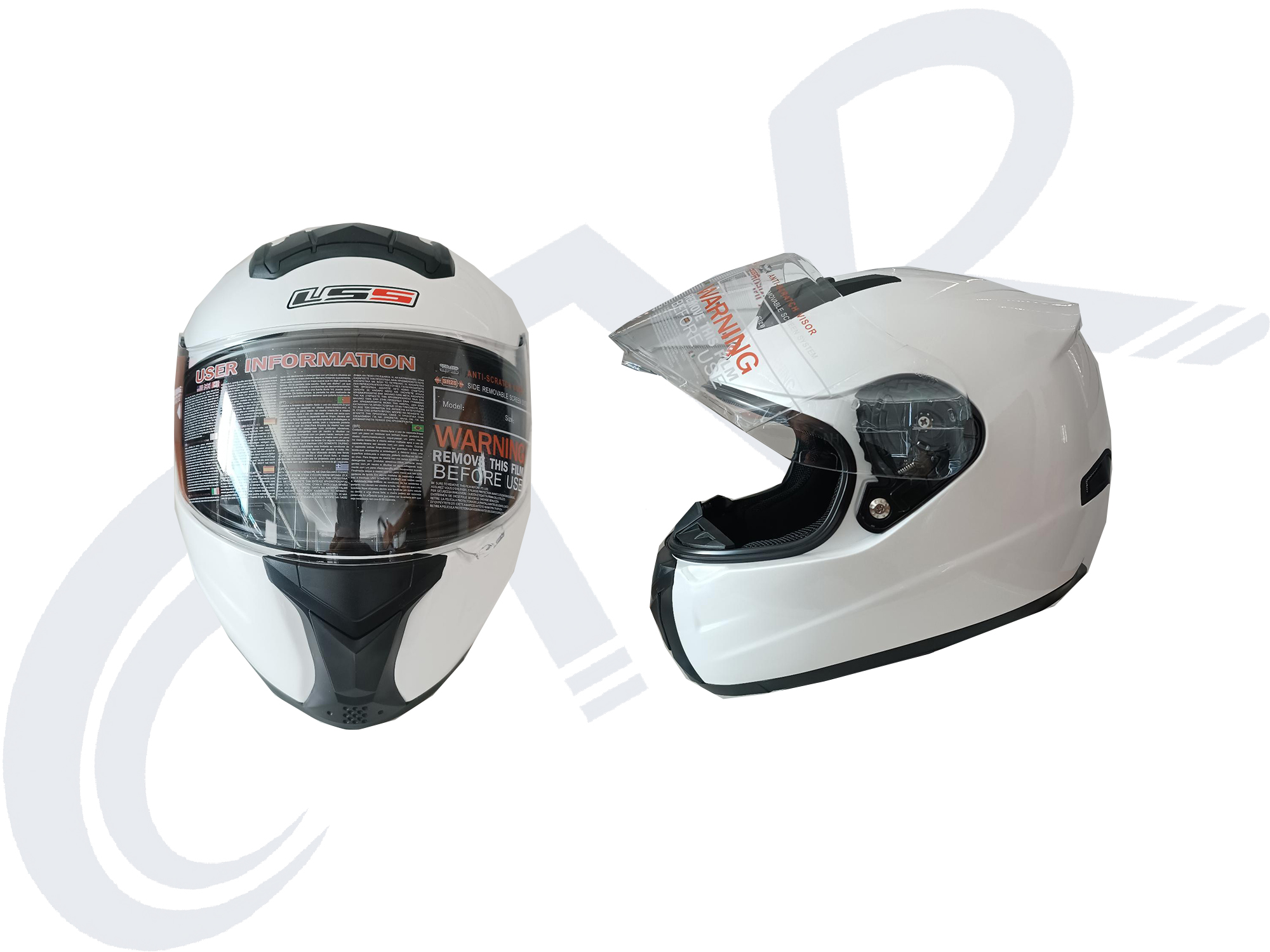 CTVR 1 ÇENE AÇILMAYAN KASK BEYAZ ( S M L XL BEDEN )