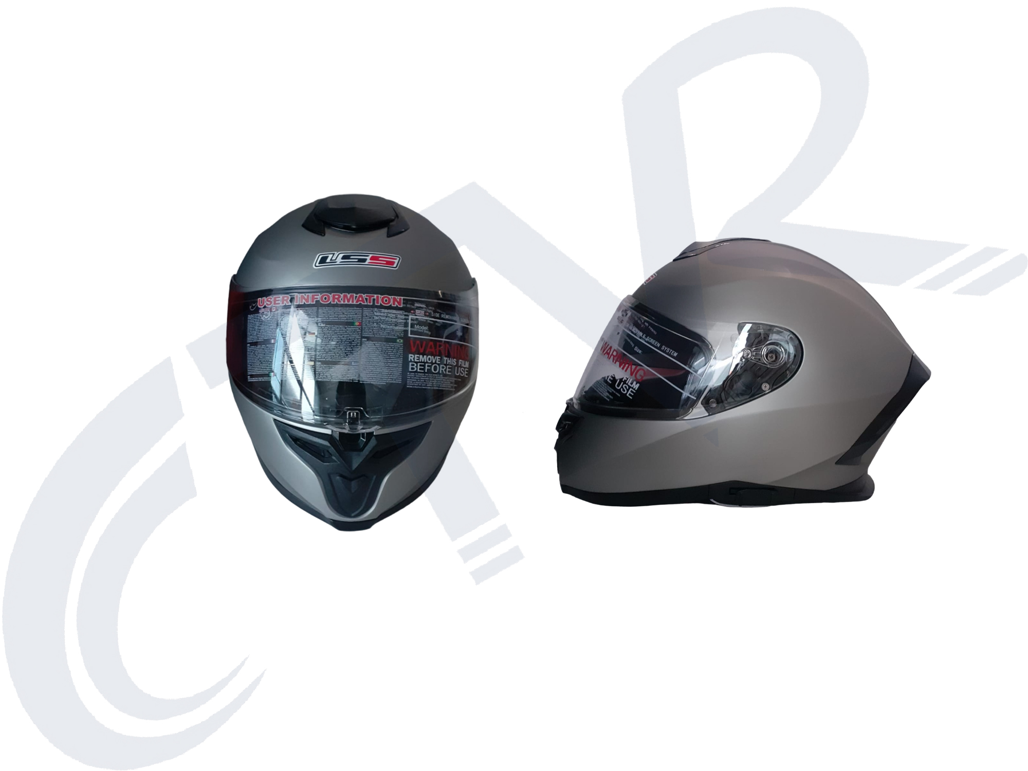 CTVR MD 820 ÇENE AÇILMAYAN KASK TITANYUM ( S M L XL BEDEN )