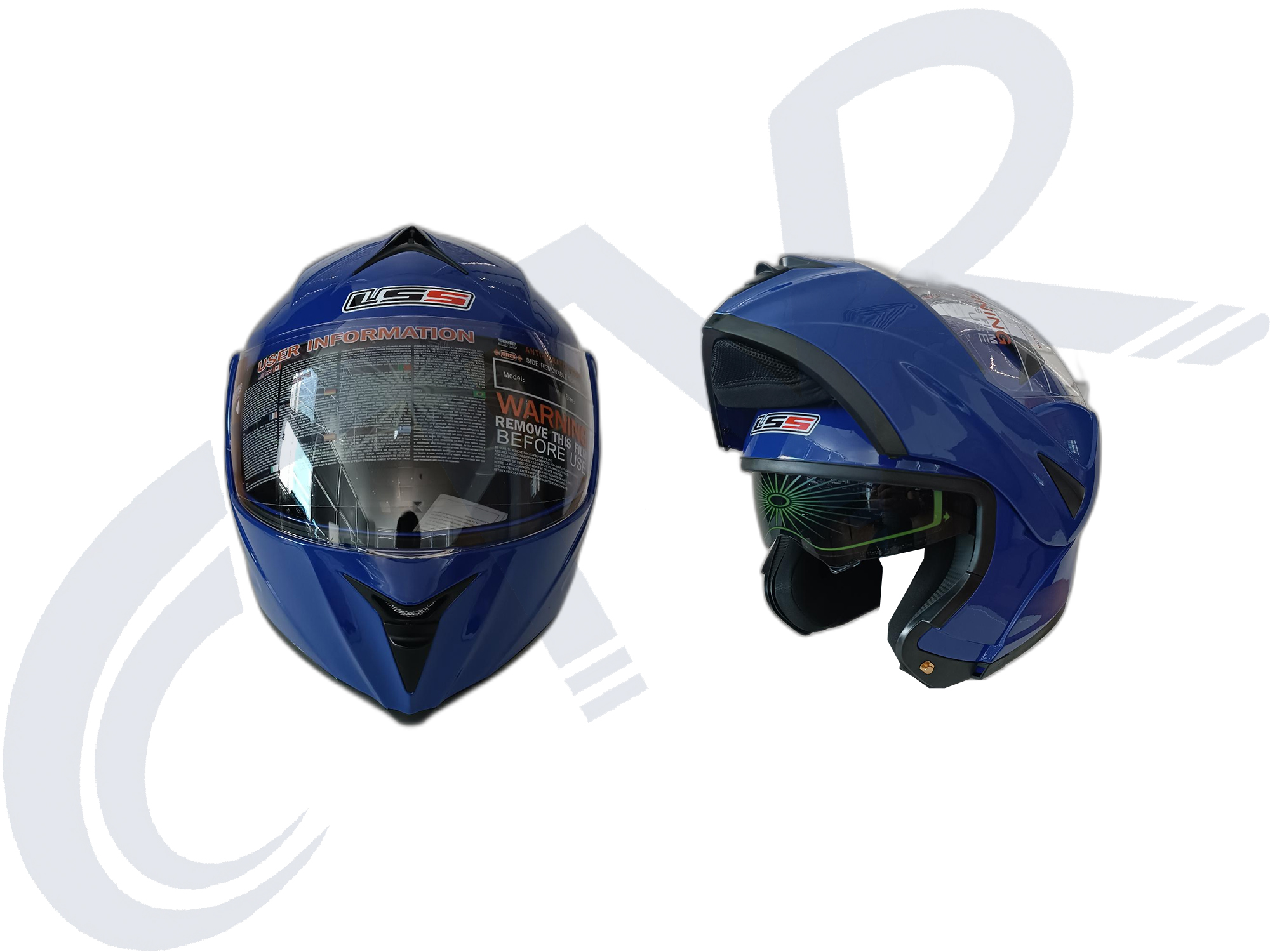 CTVR 808 ÇENE AÇILIR KASK MAVİ ( S M L XL BEDEN )