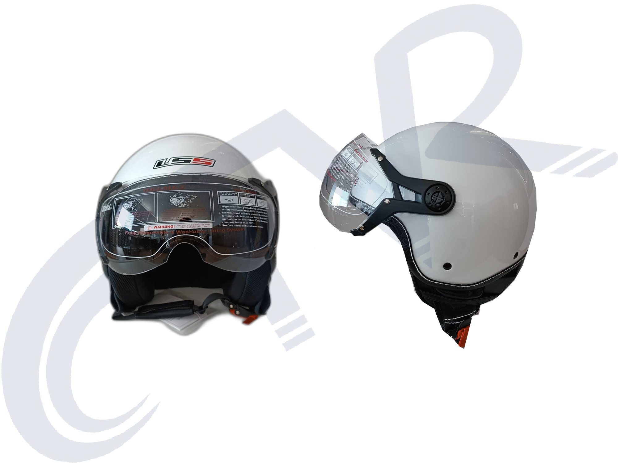 CTVR 201 AÇIK ÇENESİZ KASK BEYAZ ( S M L XL BEDEN )