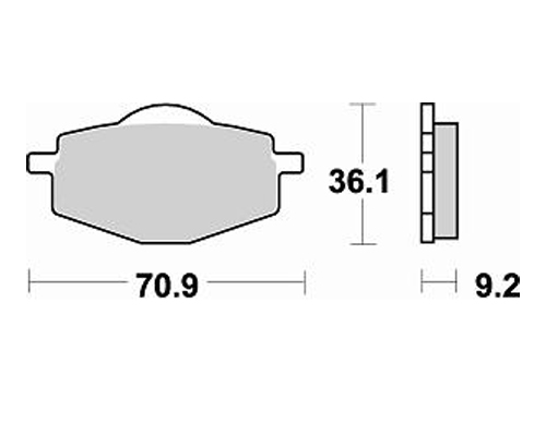 Braking Yamaha DT R 125 Braking Arka Fren Balatası 1988-2003