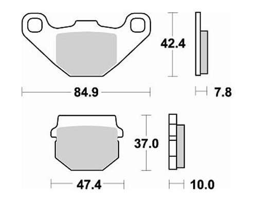 Braking Kawasaki KMX 125 Braking Ön Fren Balatası 1999-2003
