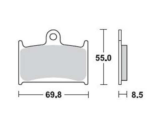 Braking Triumph Sprint GT ABS 1050 Braking Ön Fren Balatası 2010-2014