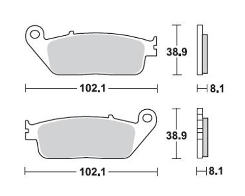 Braking Triumph Tiger/XC/XR 800 Braking Ön Fren Balatası 2010-2016