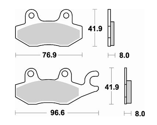 Braking Braking 725SM1 Yarı Metalik Fren Balatası