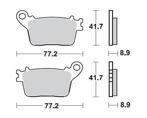Braking Braking 925SM1 Yarı Metalik Fren Balatası