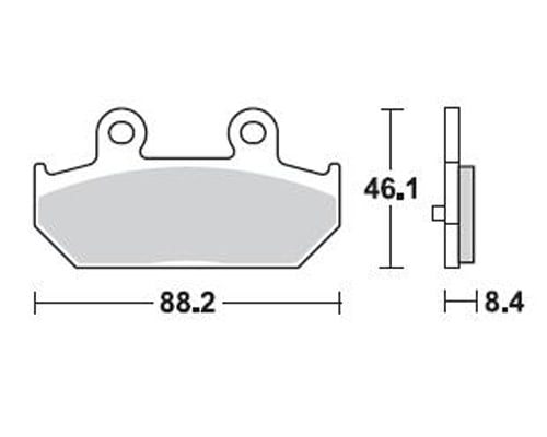 Braking Braking P30896 Scooter Sinter Fren Balatası