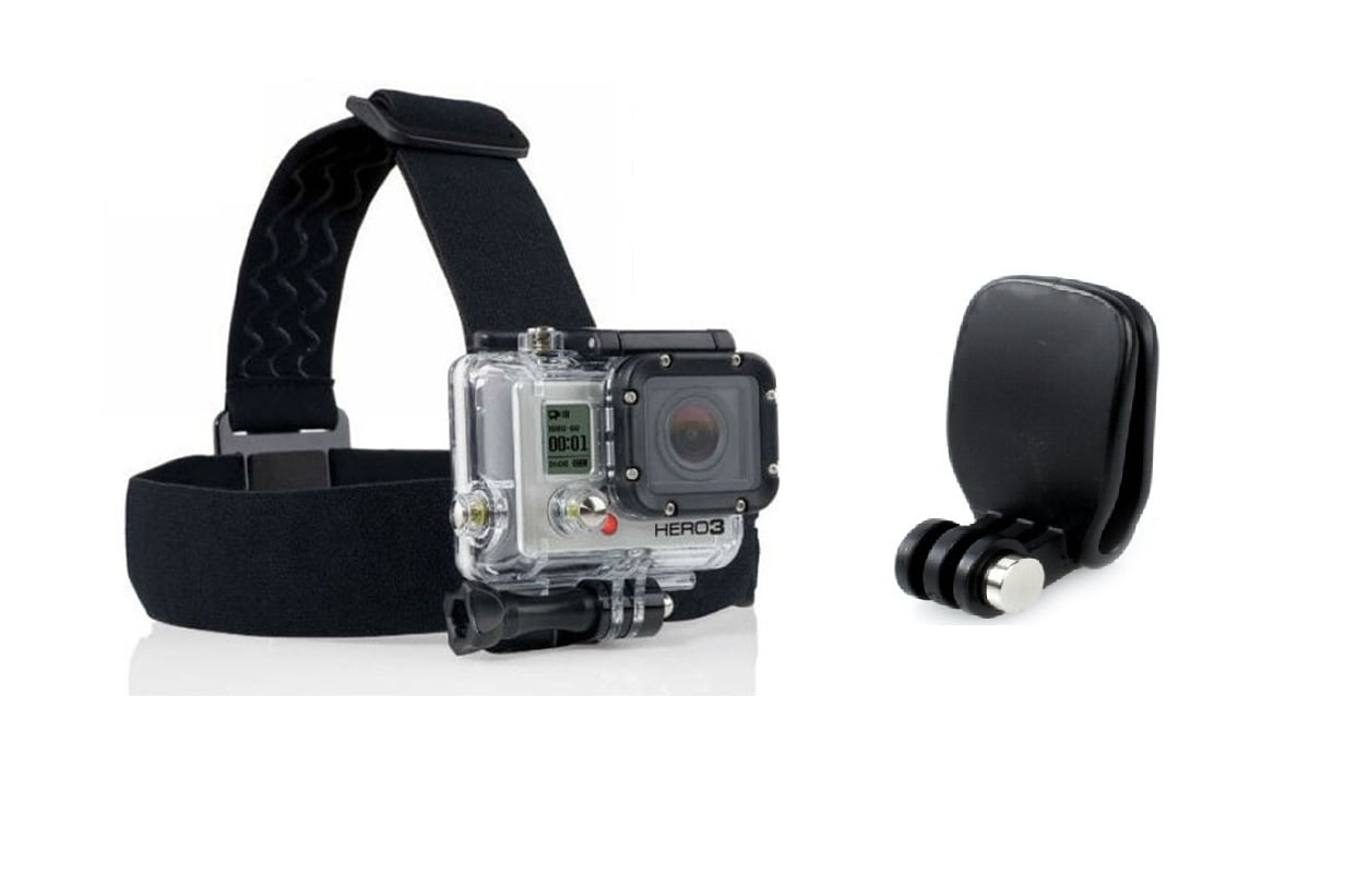 KNMASTER GoPro Kafa Bandı, Şapka Klips Aparatı Aksesuar Paketi