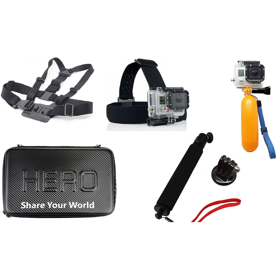 KNMASTER GoPro 5 Parça Deluxe Aksesuar Seti KNMASTER GoPro 5 Parça Deluxe Aksesuar Seti
