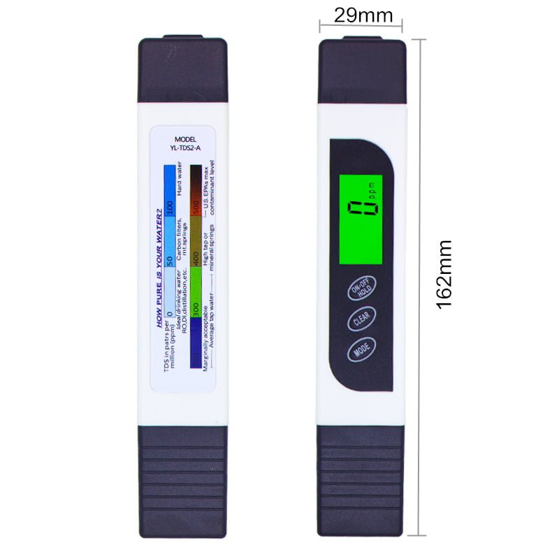 KNMASTER Knmaster TE-300 TDS EC Metre Termometreli Su Kalite ve İletkenlik Ölçüm Cihazı Beyaz