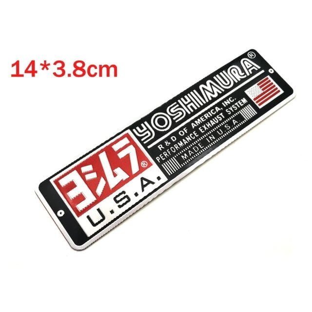 Yoshimura Alüminyum Dikdörtgen Sticker