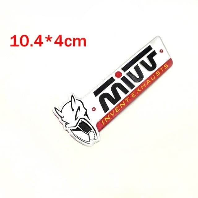Mivv Exhaust  Alüminyum Sticker
