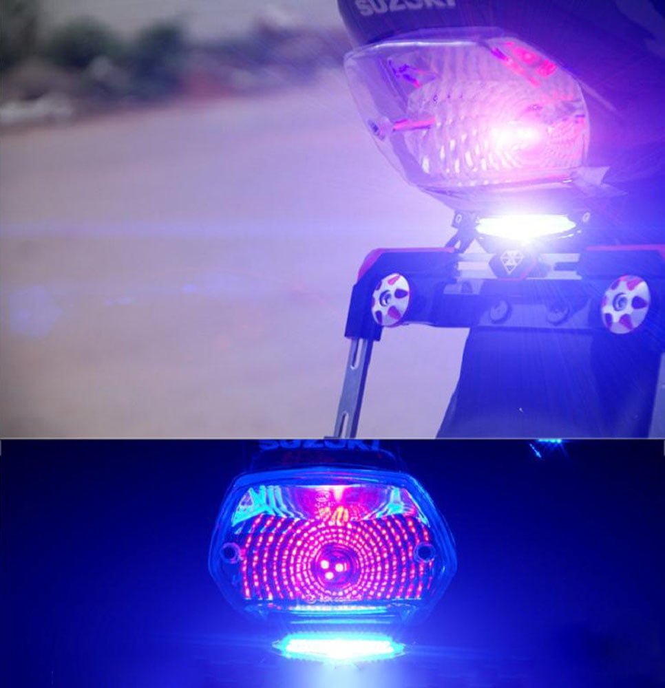 Spirit Beast Motosiklet Arka Stop Lambası Mavi Ledli