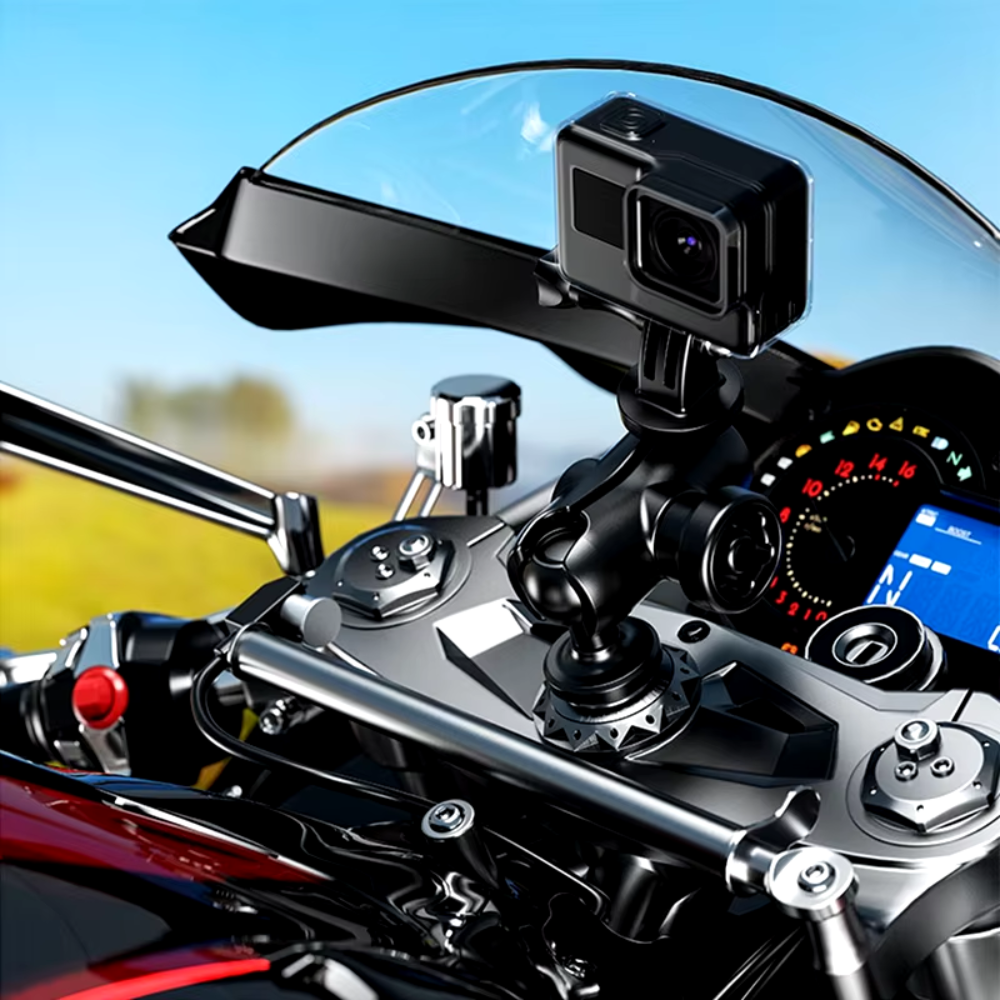 6mm Vida Bağlantılı Motosiklet Telefon Tutucu ve Aksesuar Aparatı