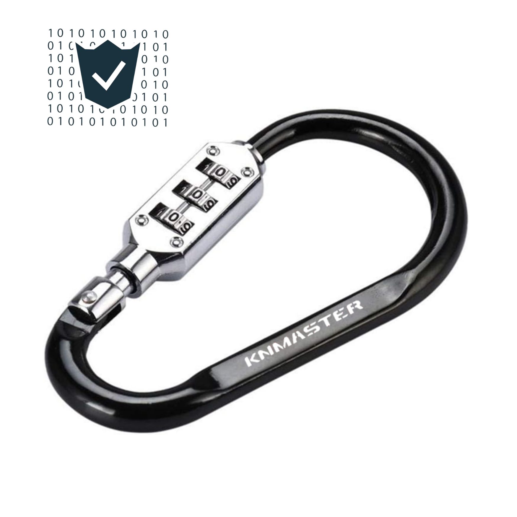 Knmaster LOCK 100 Şifreli Karabina Çok Amaçlı Motosiklet Kask Kilidi
