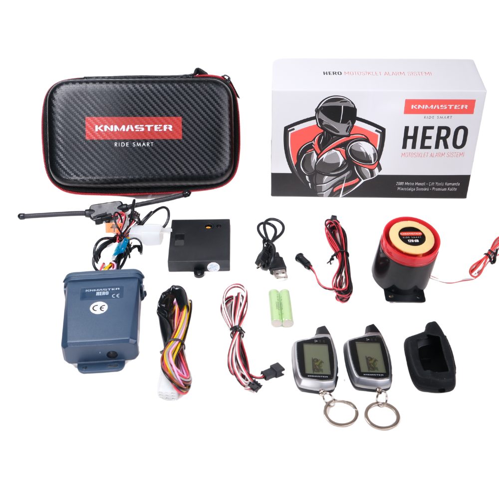 Knmaster Hero Çift Yönlü Motosiklet Alarm Sistemi