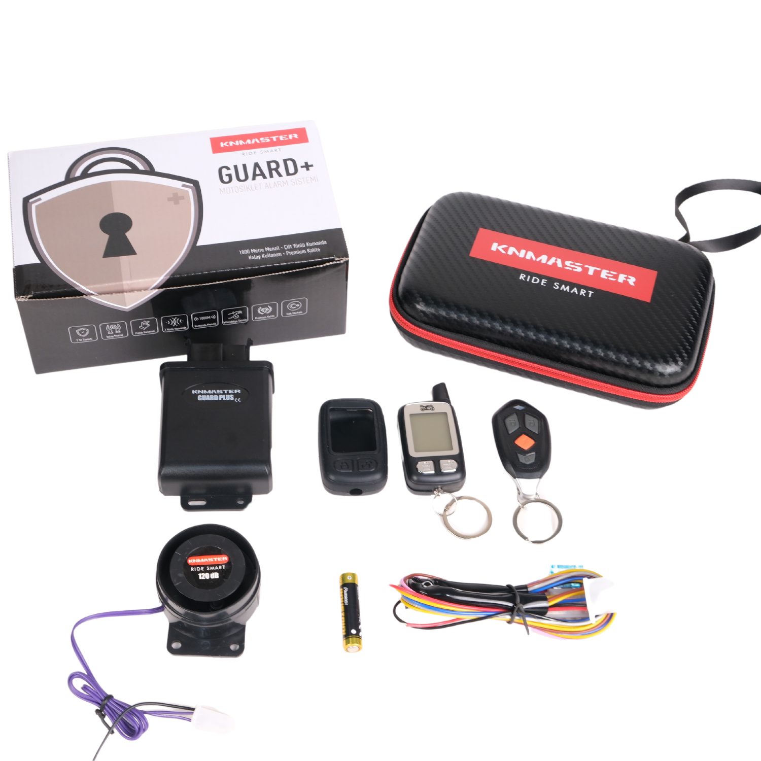 Knmaster Guard Plus 120 Desibel Sesli ve Titreşimli Motosiklet Alarm Sistemi