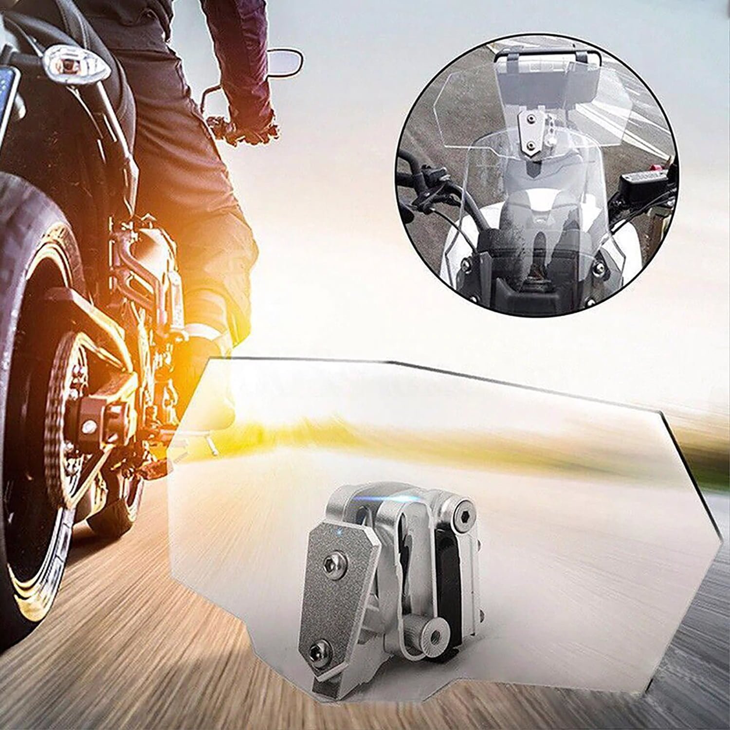KNMASTER Knmaster WD200 Motosiklet Ön Cam Uzatma / Deflektör Model A