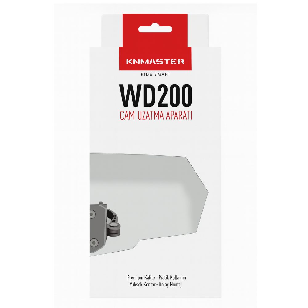 KNMASTER Knmaster WD200 Motosiklet Ön Cam Uzatma / Deflektör Model A