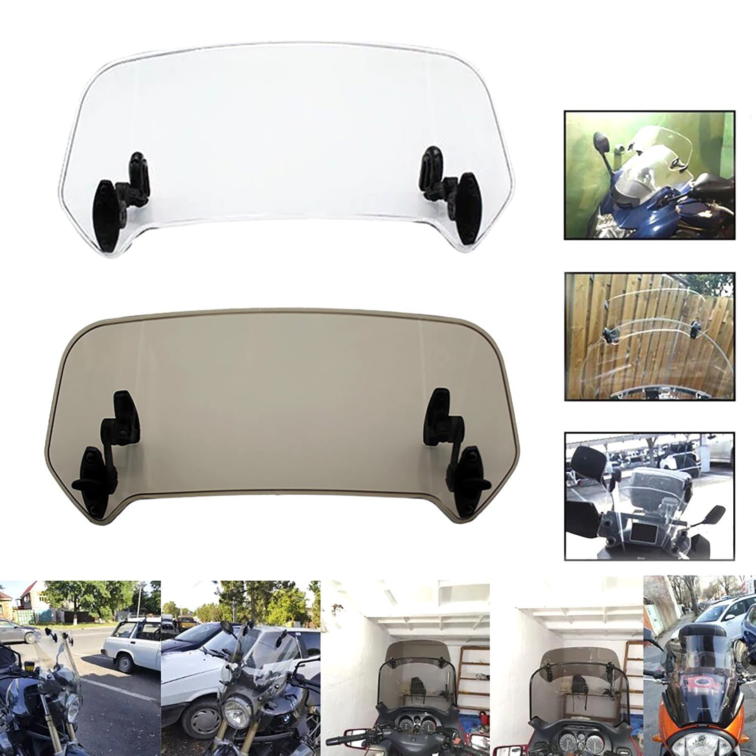 KNMASTER Knmaster Motosiklet Ön Cam Uzatma / Deflektör Model C