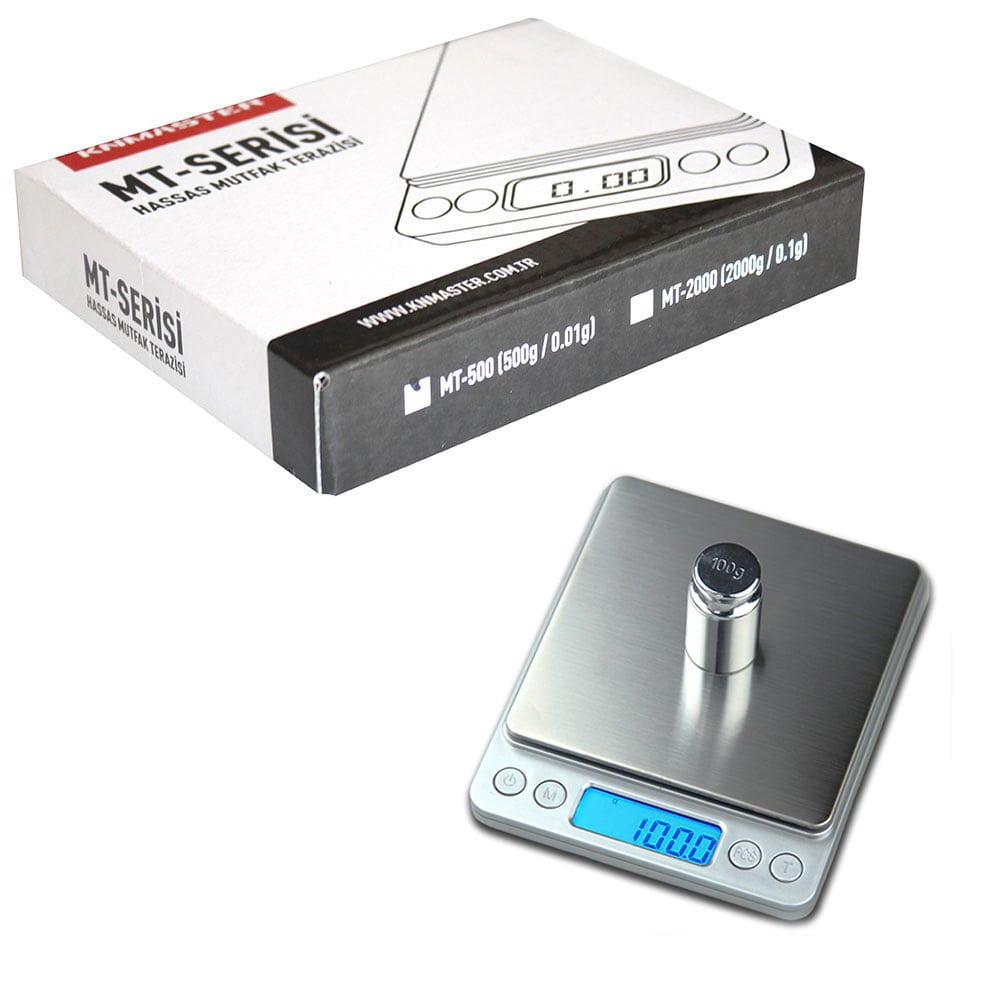 KNMASTER Knmaster Dijital Hassas Tartı Mutfak Terazisi / 3000g 0,1g Hassasiyetli