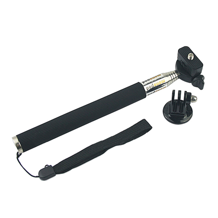 KNMASTER Tüm Aksiyon Kameralara Uyumlu Metal Monopod + Tripod Adaptörü