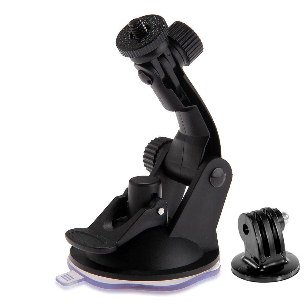 KNMASTER Tüm Aksiyon Kameralara Uyumlu Vantuz Vakumlu Bağlantı Aparatı + Tripod Adaptörü