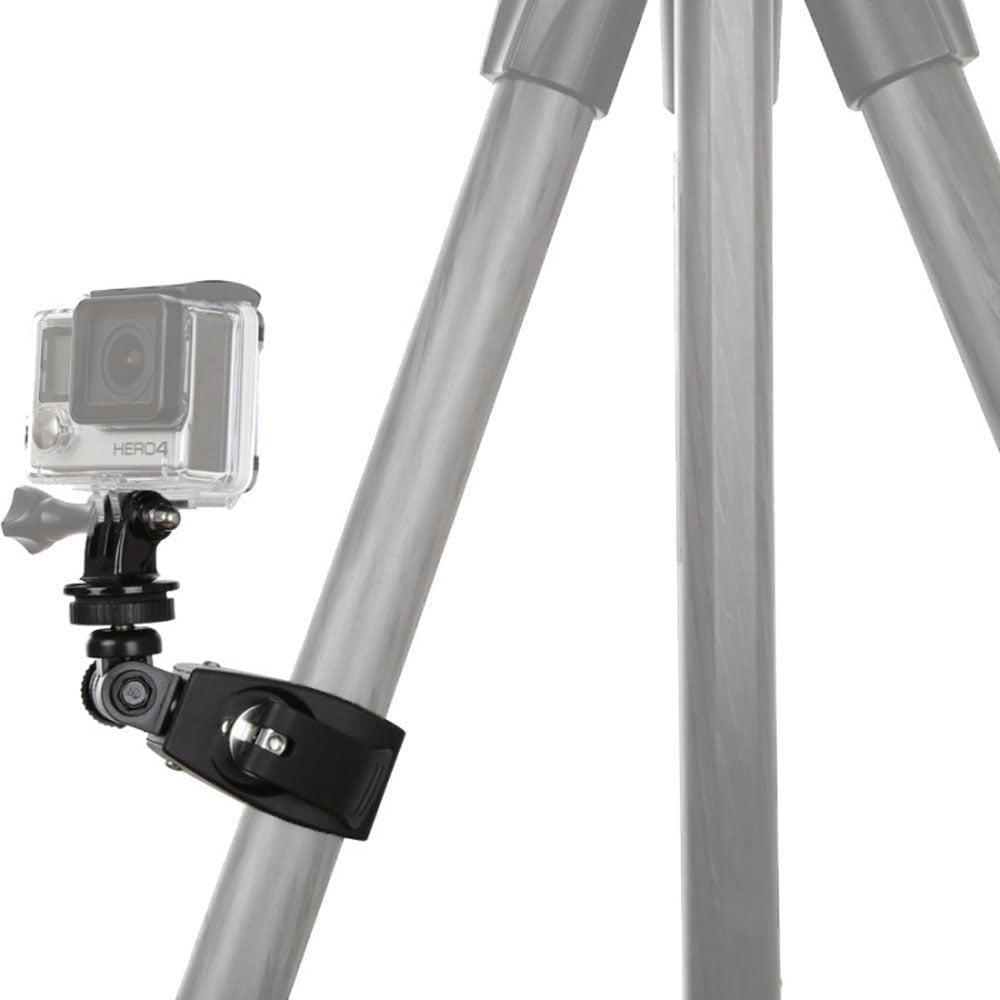 KNMASTER Tüm Aksiyon Kameralara Uyumlu Metal Gidon Aparatı + Tripod Adaptörü