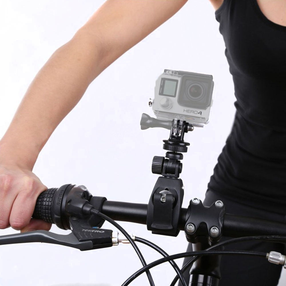 KNMASTER Tüm Aksiyon Kameralara Uyumlu Metal Gidon Aparatı + Tripod Adaptörü