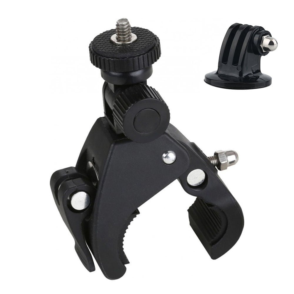 KNMASTER Tüm Aksiyon Kameralara Uyumlu Metal Gidon Aparatı + Tripod Adaptörü