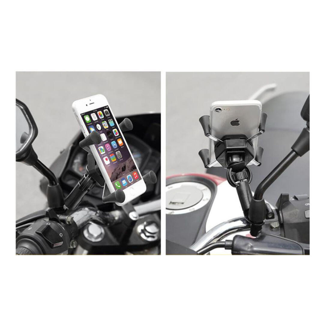 KNMASTER Knmaster X Serisi Motosiklet Bisiklet Telefon Tutucu – Ayna Bağlantılı