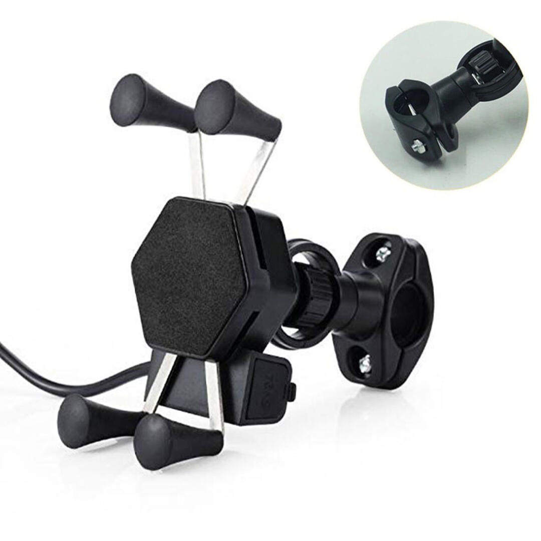 KNMASTER Knmaster X Serisi Motosiklet Bisiklet Telefon Tutucu – Gidon Bağlantılı – Usb Girişli