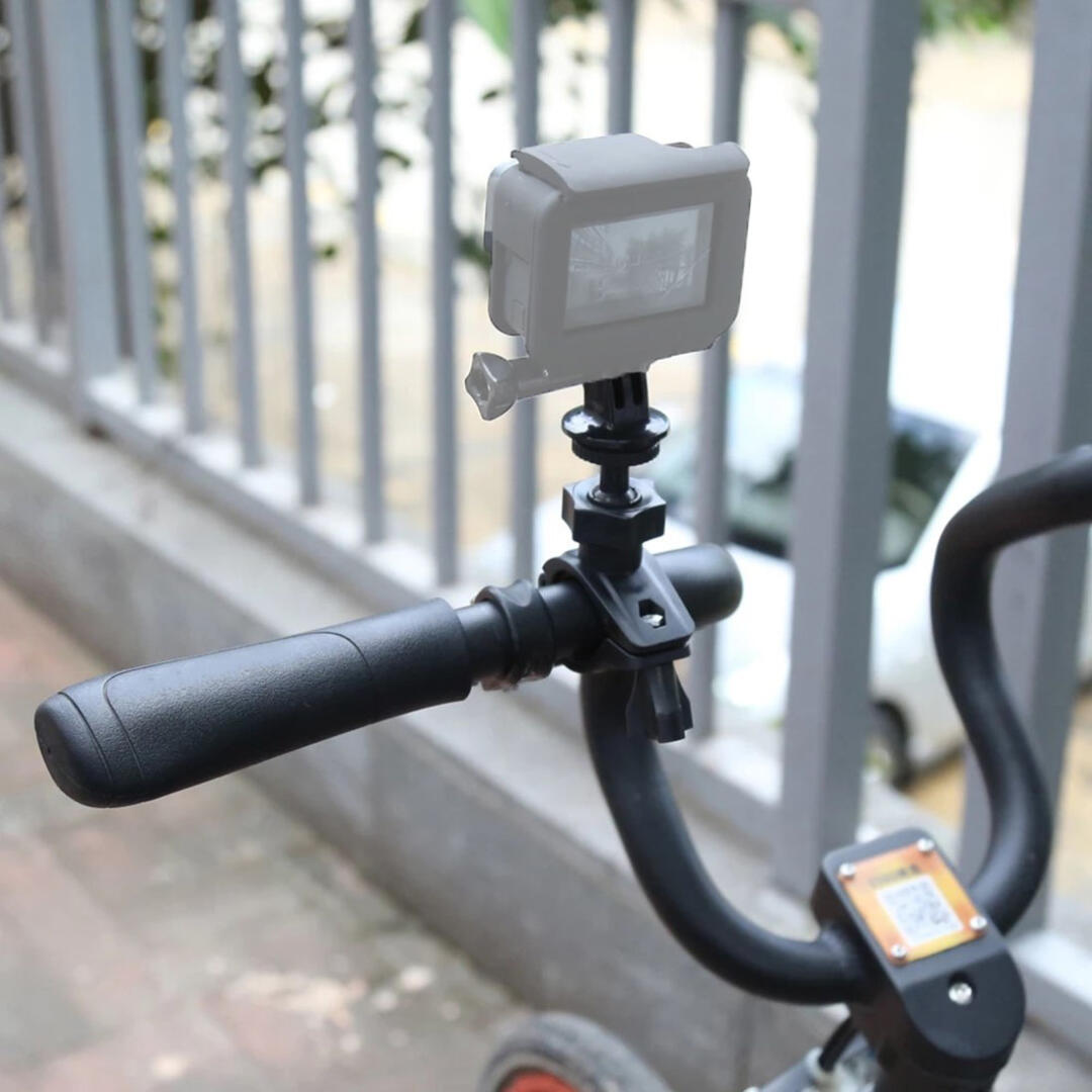KNMASTER Tüm Aksiyon Kameralara Uyumlu Gidon Aparatı + Tripod Adaptörü