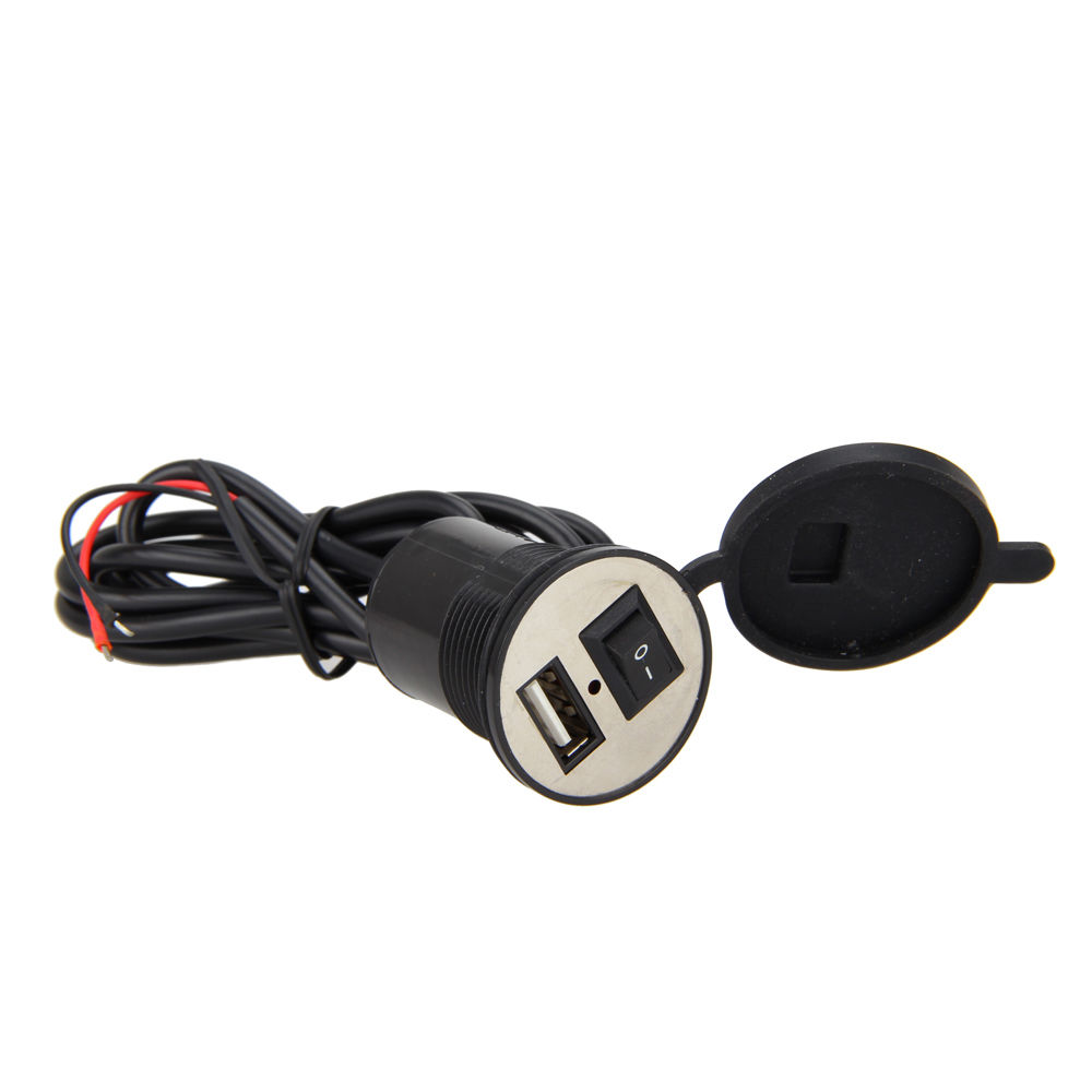 KNMASTER Motosiklet Metal USB Tekli Aç Kapa Buton