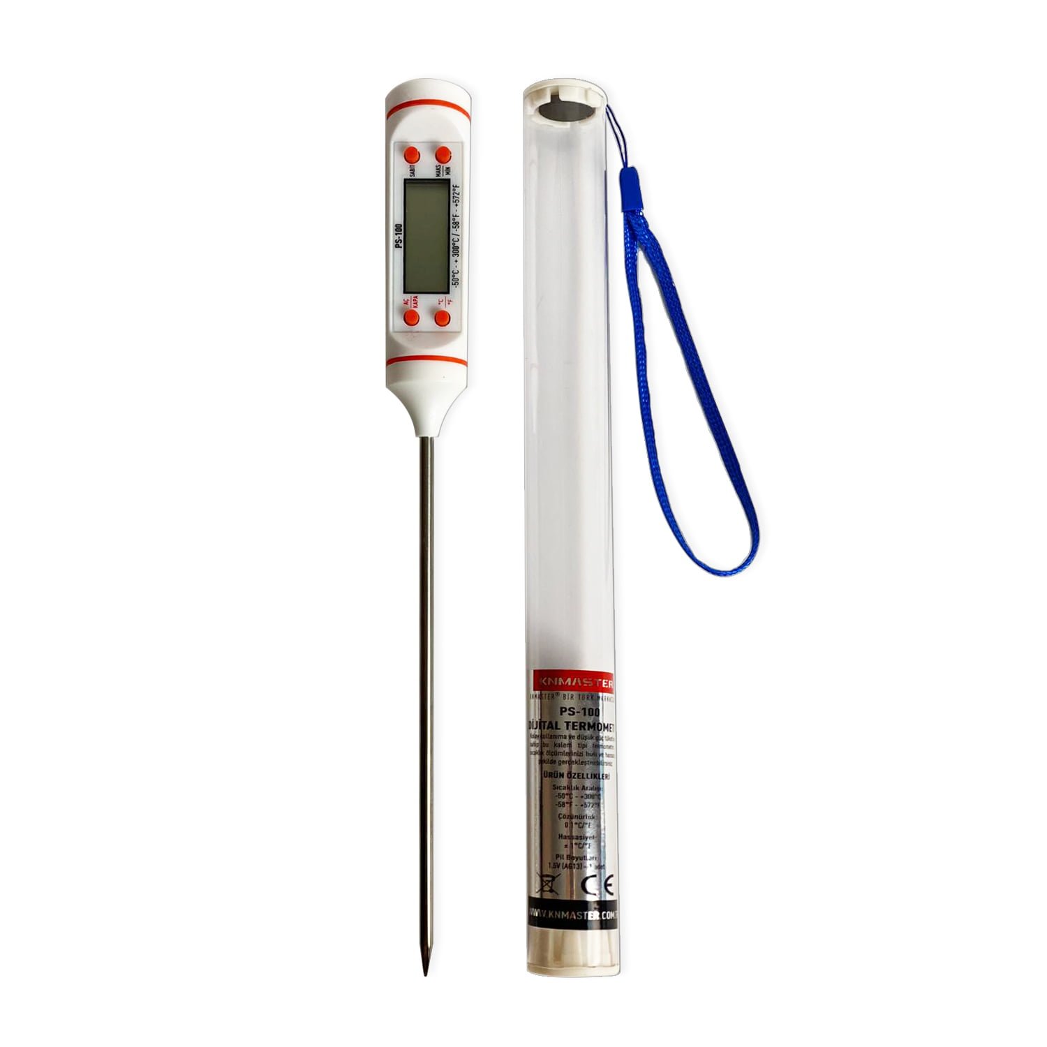 KNMASTER Knmaster PS-100 Gıda Termometresi Beyaz