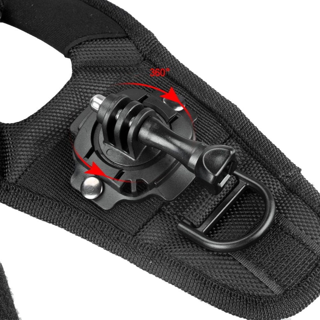 KNMASTER Tüm Aksiyon Kameralara Uyumlu 360° Dönebilen Eldiven Bilek Bandı