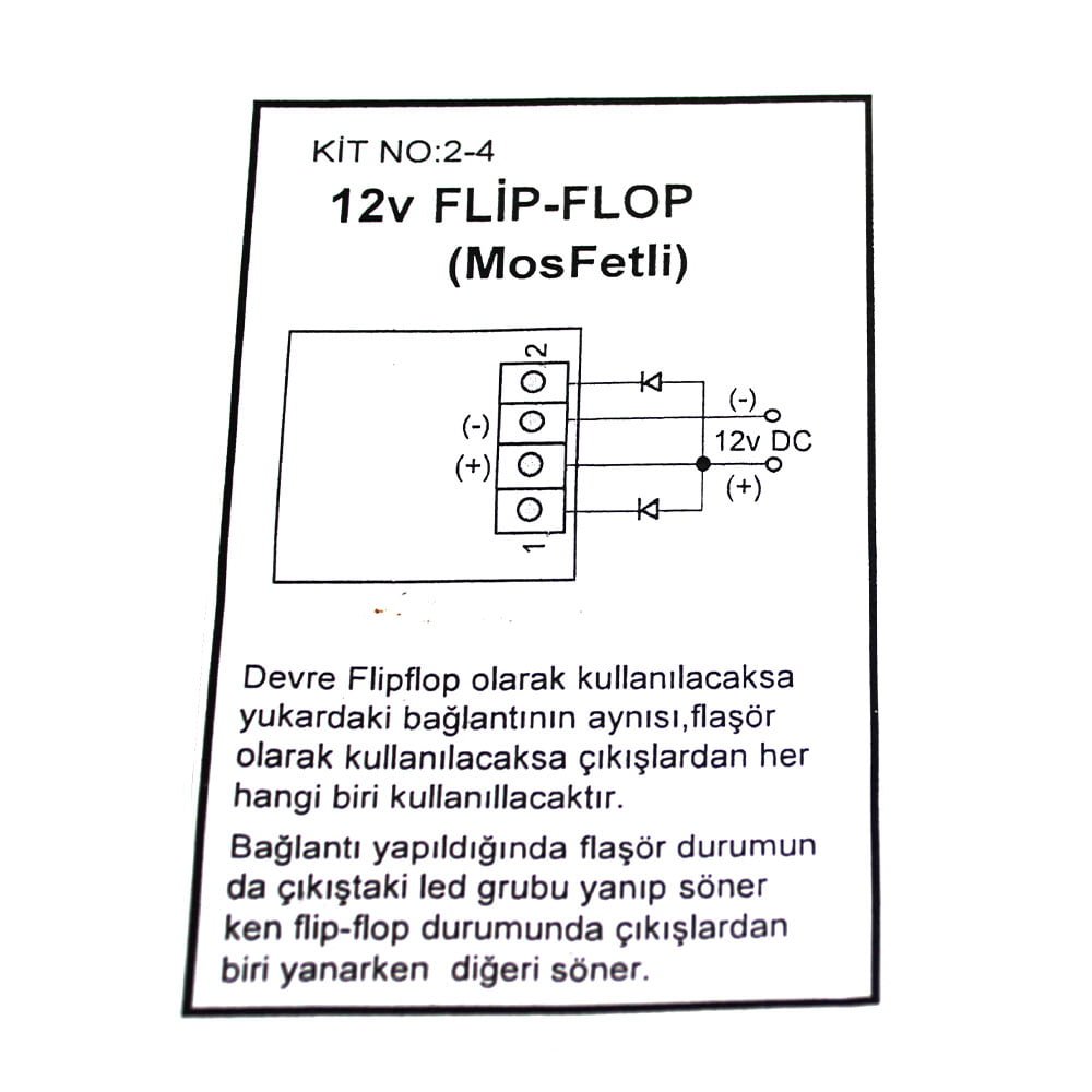 KNMASTER 12V Flip-Flop Hobi Devresi Monteli Mosfetli