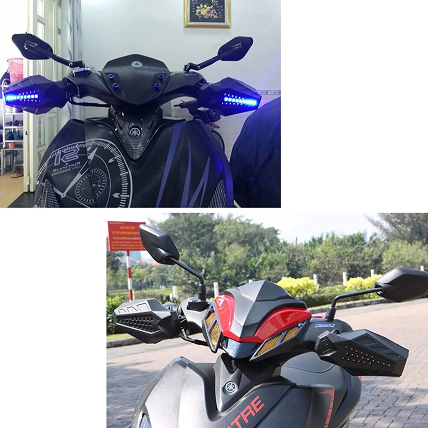 Spirit Beast Led Işıklı Motosiklet Elcik Koruma 8000 Kelvin