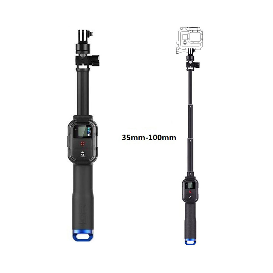 KNMASTER Tüm Aksiyon Kameralara Uyumlu Uzaktan Kumanda Takılabilir 93Cm Monopod