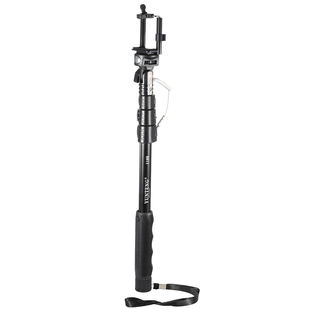 KNMASTER Tüm Aksiyon Kameralara Uyumlu Yunteng Monopod 123 Cm