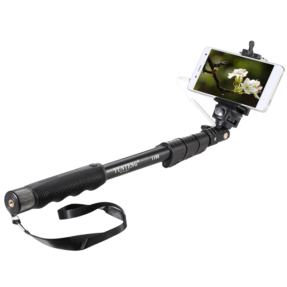 KNMASTER Tüm Aksiyon Kameralara Uyumlu Yunteng Monopod 123 Cm
