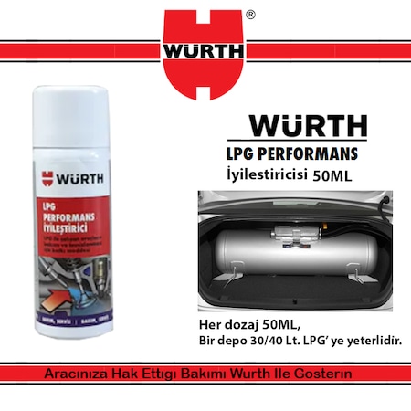 Würth LPG Performans İyileştirici Yakıt Katkısı 50ml