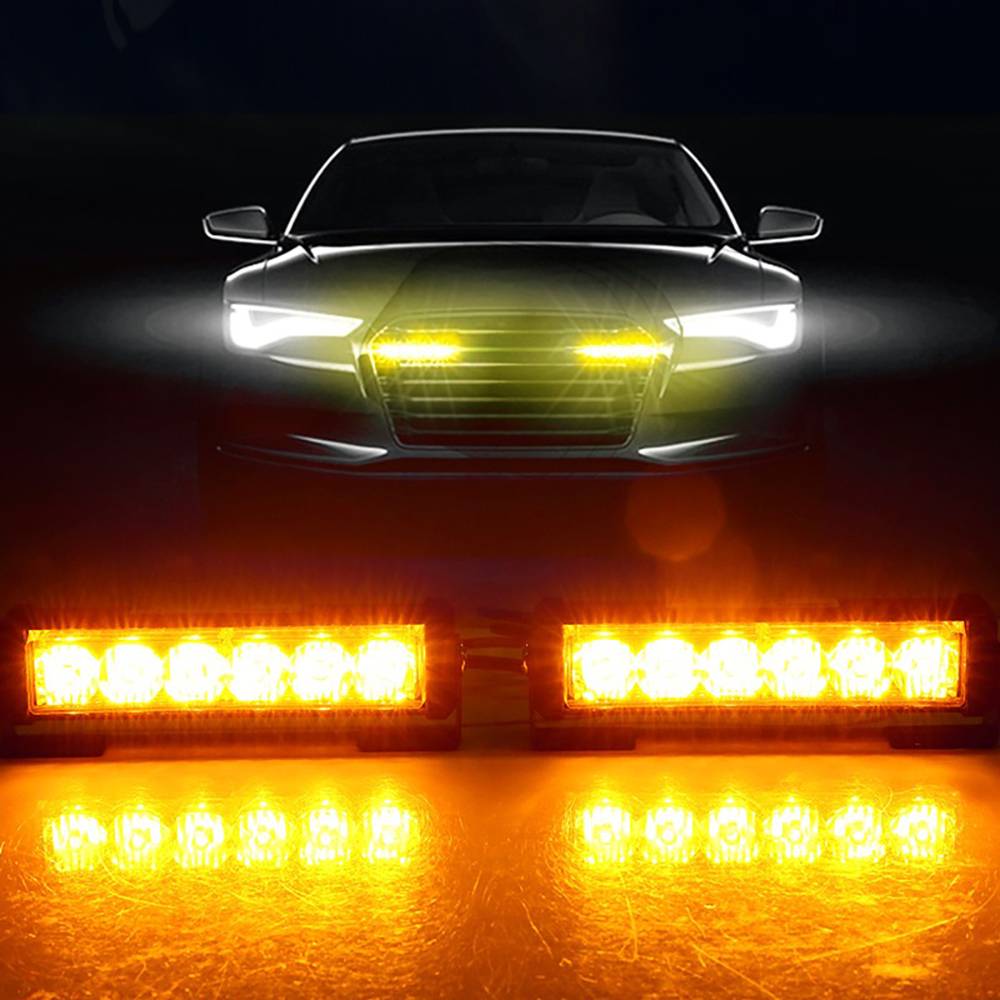 KNMASTER Knmaster Sarı Çakarlı Yatay 6’lı Led Takım