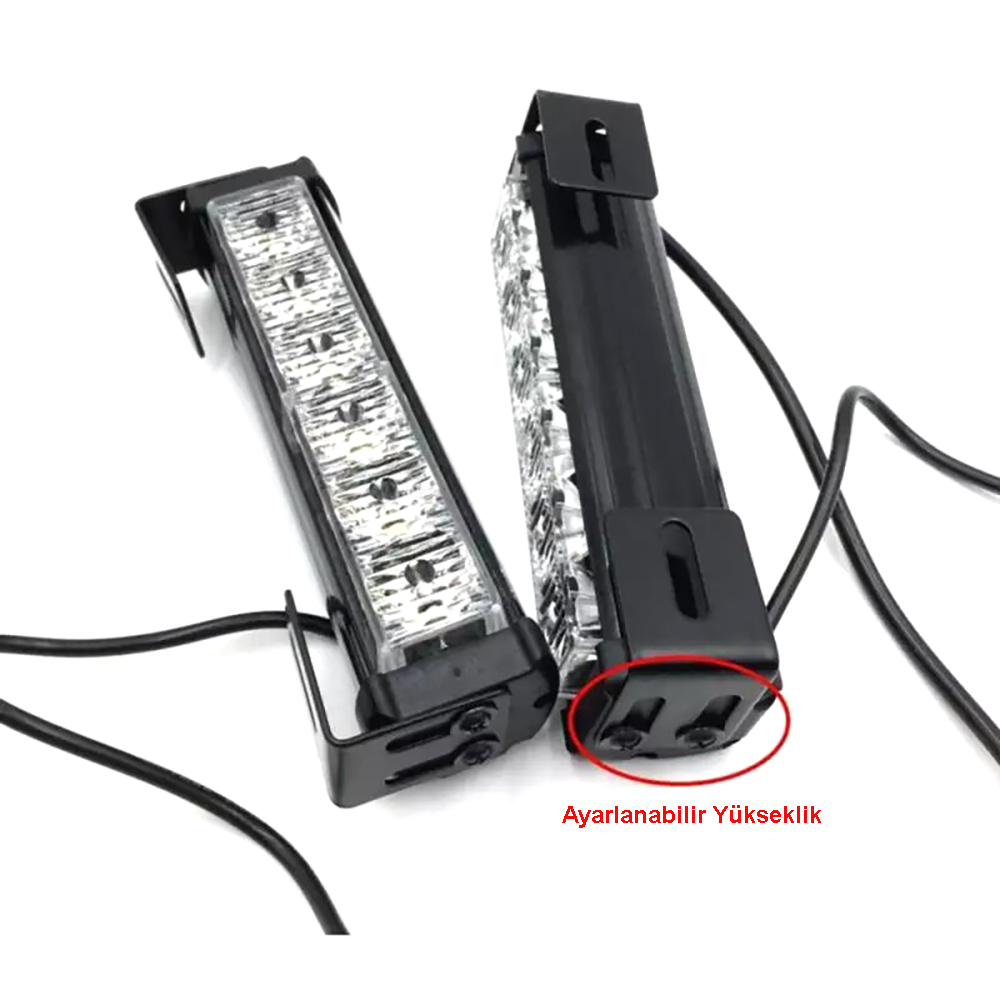 KNMASTER Knmaster Sarı Çakarlı Yatay 6’lı Led Takım