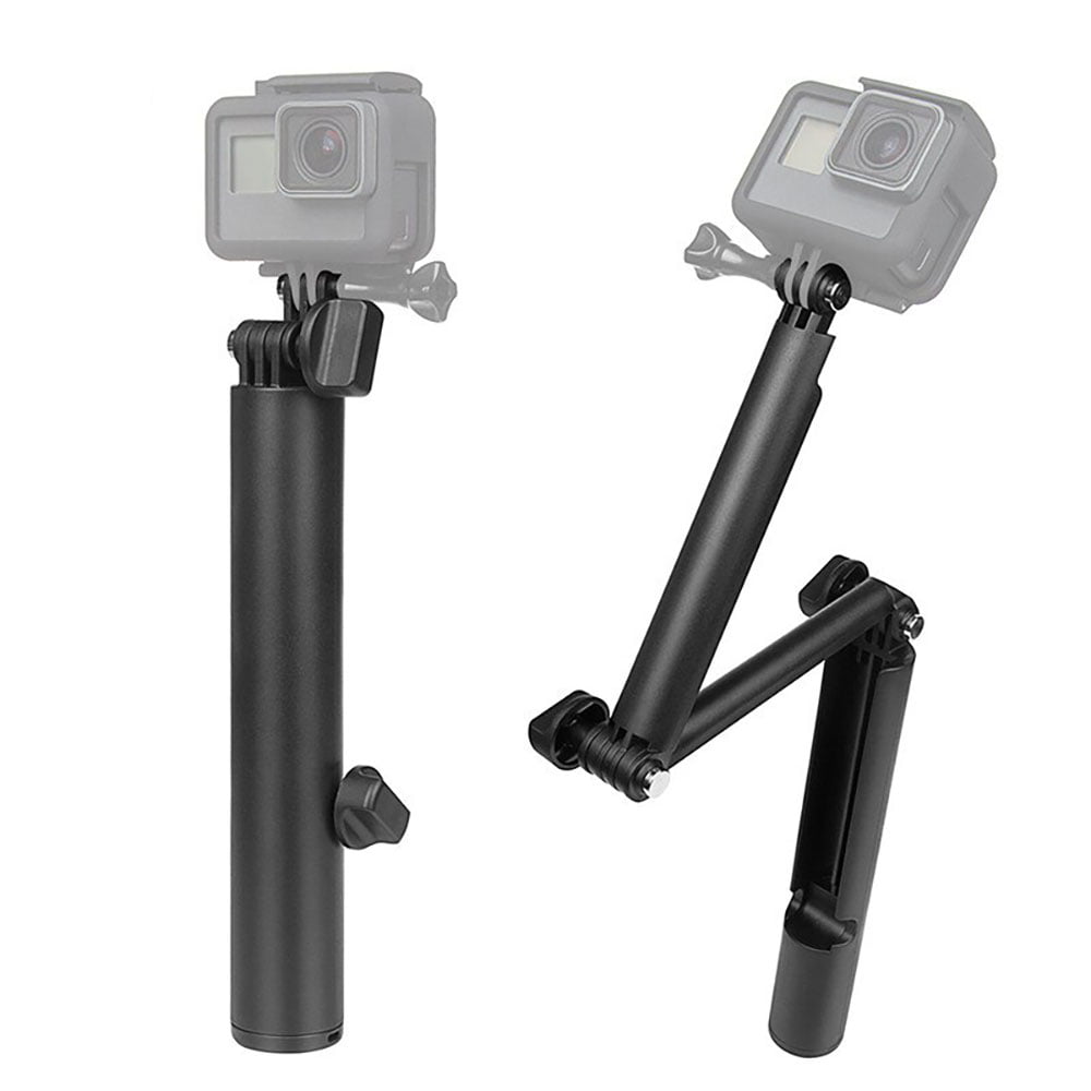 KNMASTER Tüm Aksiyon Kameralara Uyumlu Çok Fonksiyonlu 3 Yollu Monopod Tripod