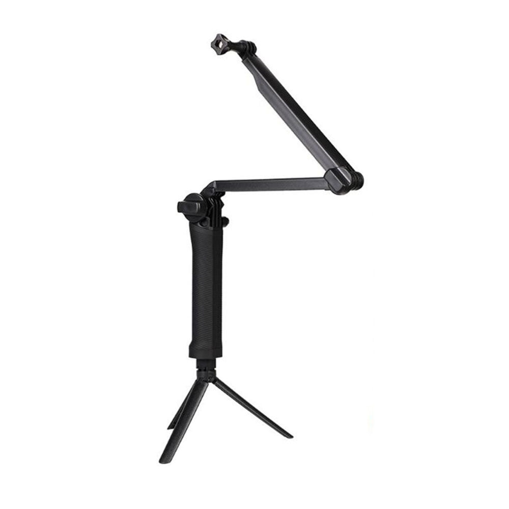 KNMASTER Tüm Aksiyon Kameralara Uyumlu Çok Fonksiyonlu 3 Yollu Monopod Tripod