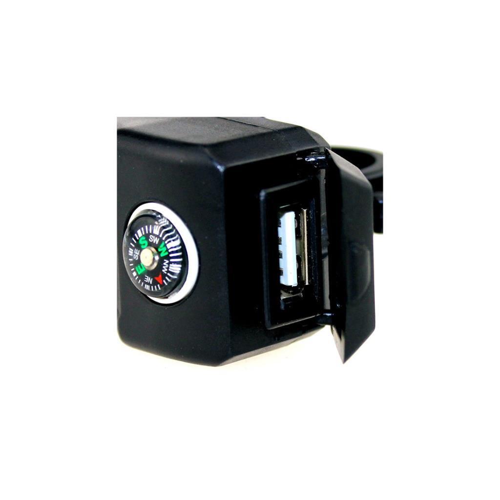 KNMASTER Knmaster Pusulalı Motosiklet Usb Şarj Soketi
