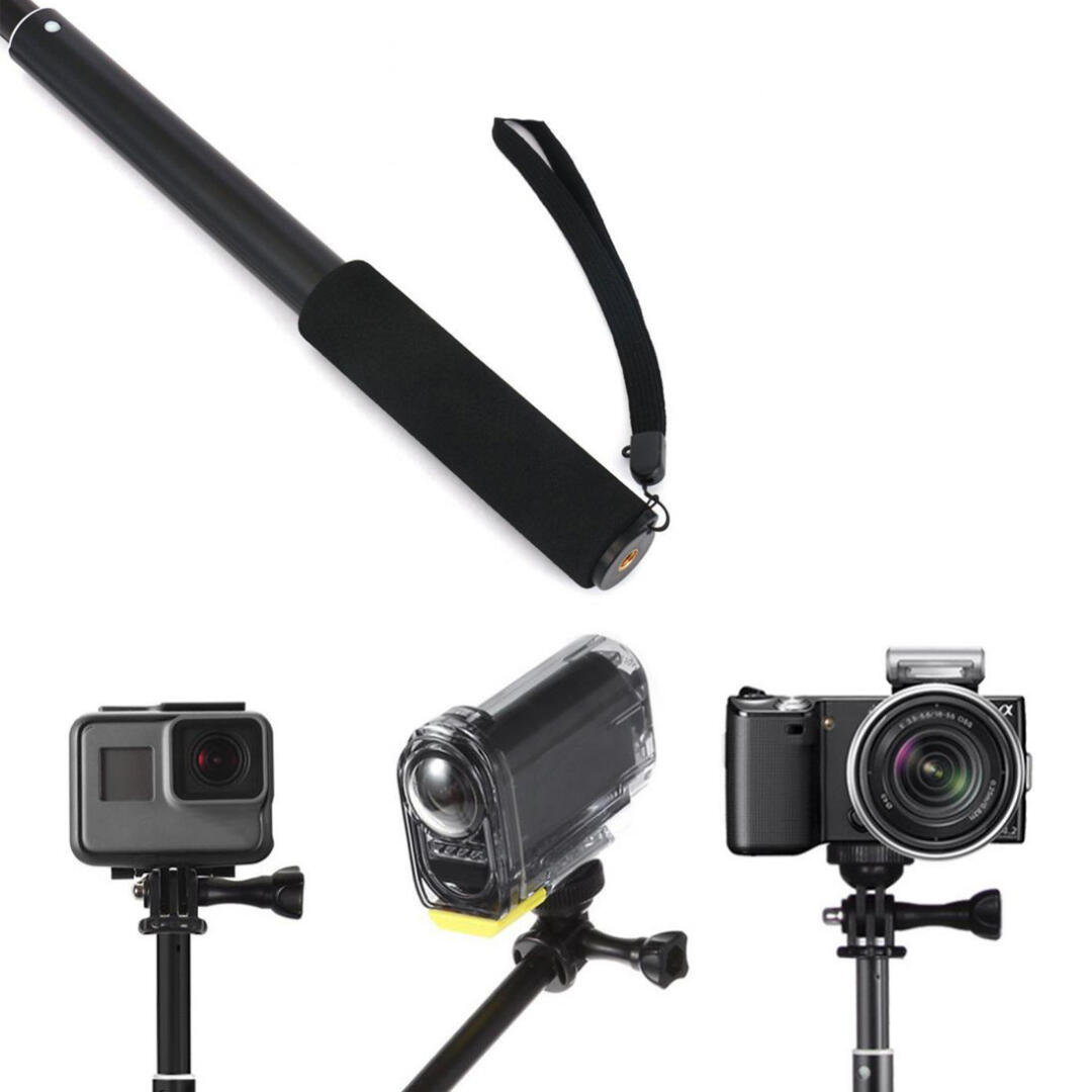 KNMASTER Tüm Aksiyon Kameralara Uyumlu Sualtı Monopod 95cm + Telefon Tutucu